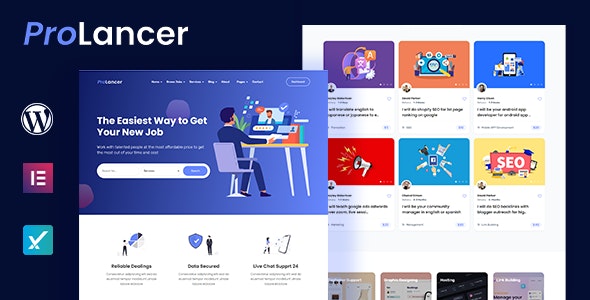 Prolancer v1.4.3 – 自由市场 WordPress 主题插图