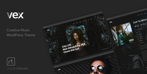 Vex v1.2.3 –  WordPress音乐主题插图