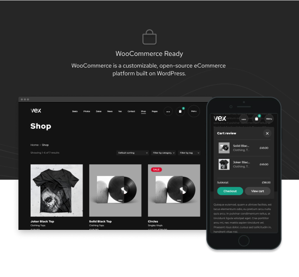 Vex v1.2.3 –  WordPress音乐主题插图(2)