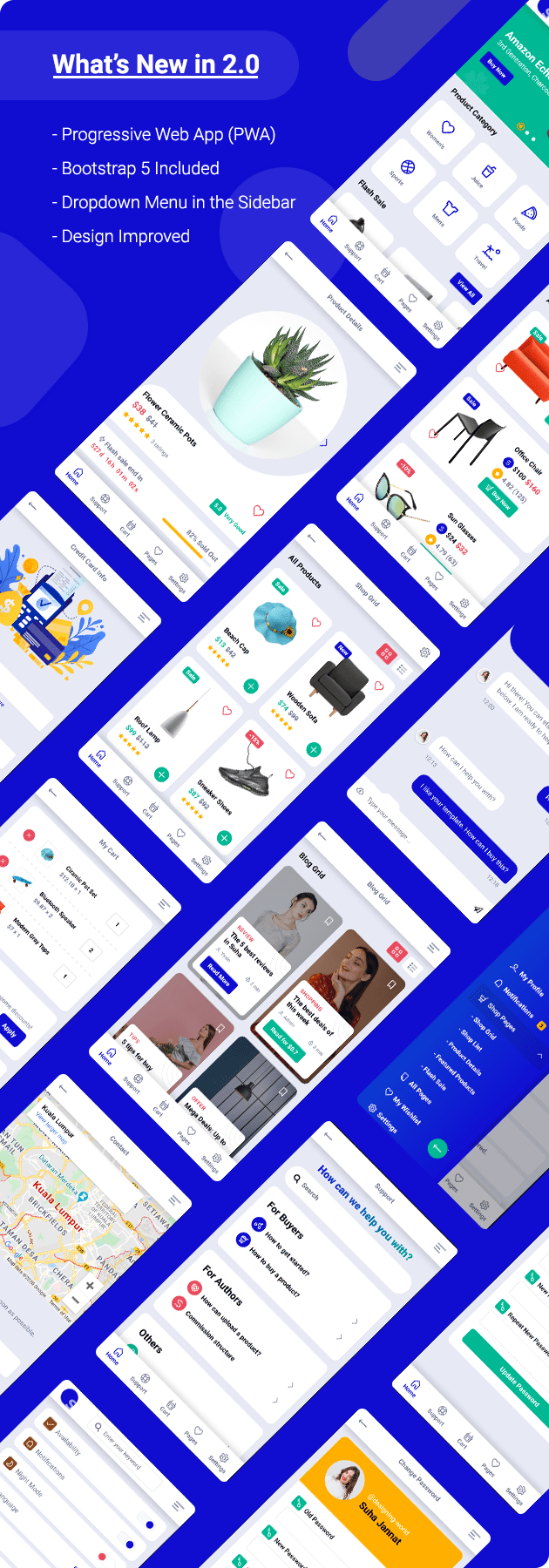 Suha v3.0.1 – PWA 电子商务移动版插图(1)