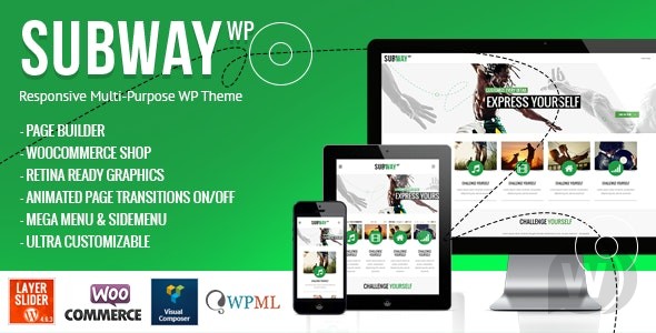 Subway v3.2 – 响应式多用途 WordPress 主题插图