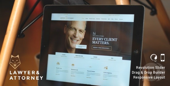 Lawyer & Attorney v24 – WordPress律师事务所模板插图