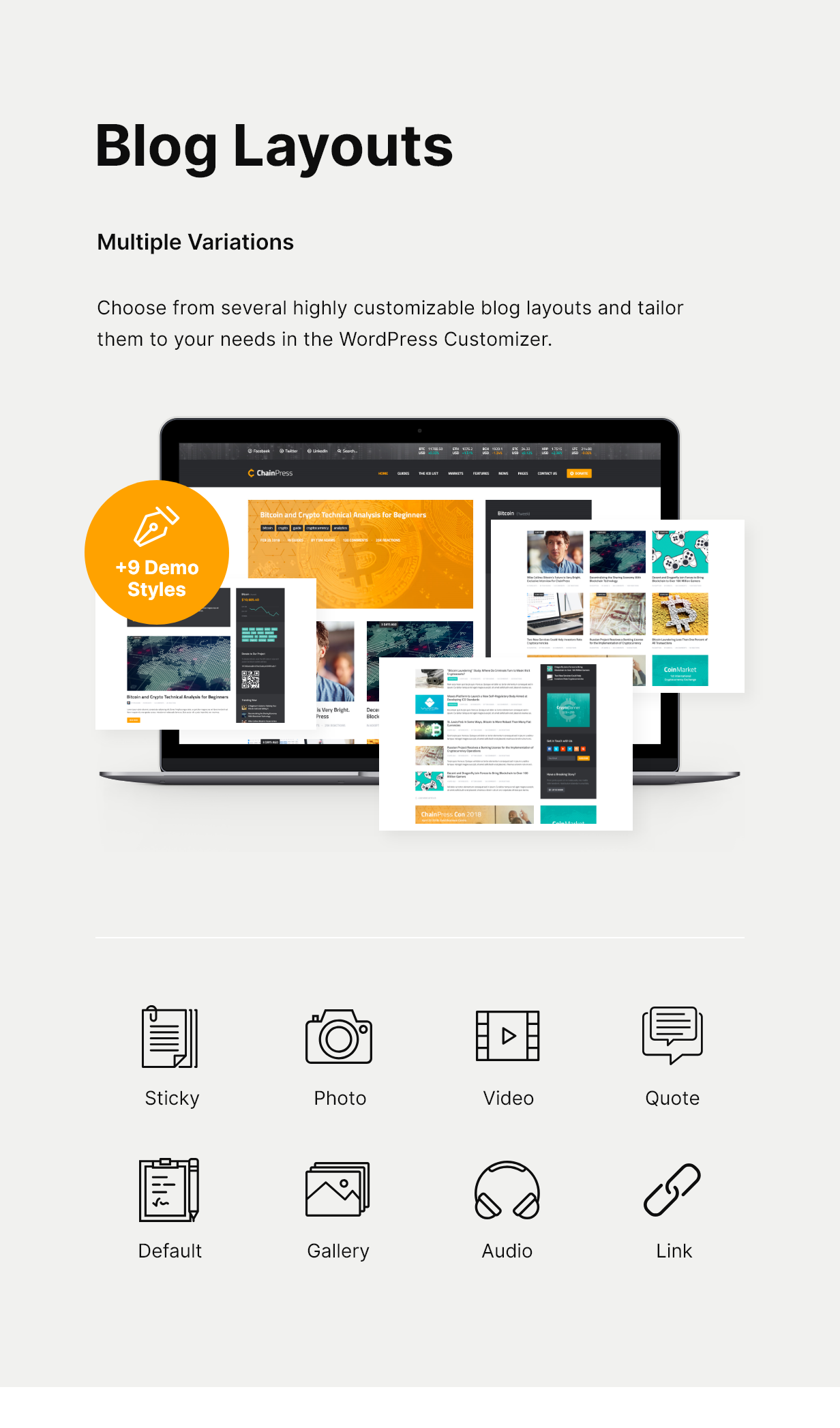 ChainPress v1.0.5 – 金融 WordPress 商业博客主题插图(3)