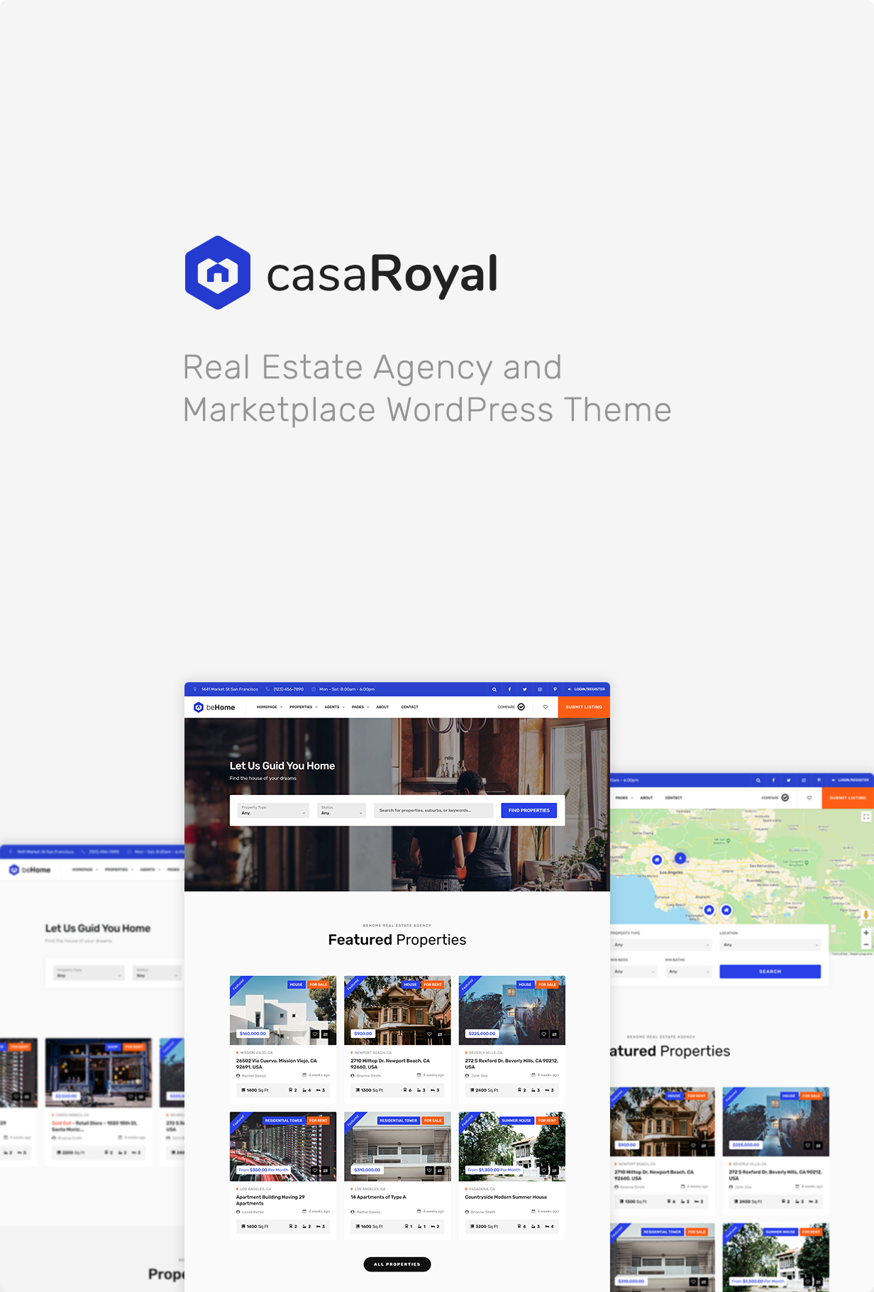 CasaRoyal v1.1.5 – WordPress房地产主题插图(1)