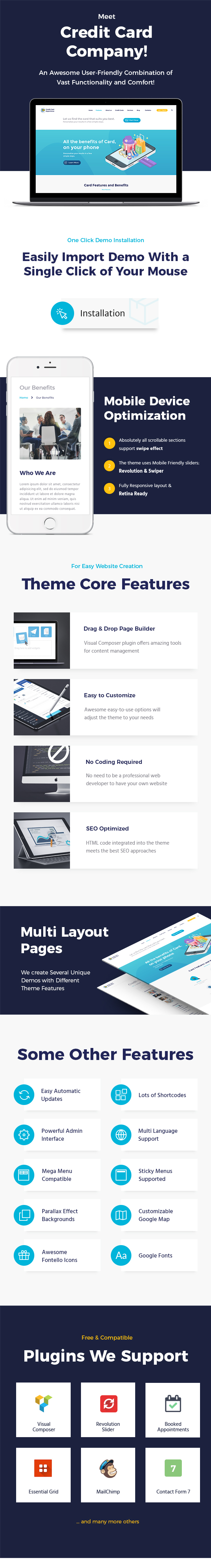 Credit Card Experience v1.2.10 – 信用卡公司主题插图(1)