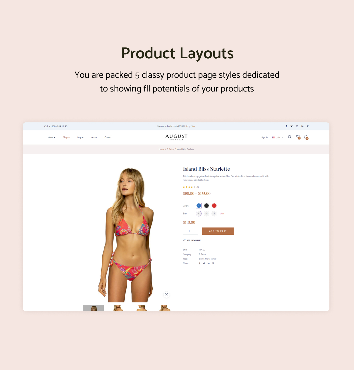 August v1.0.2 –  WooCommerce WordPress泳装主题插图(3)