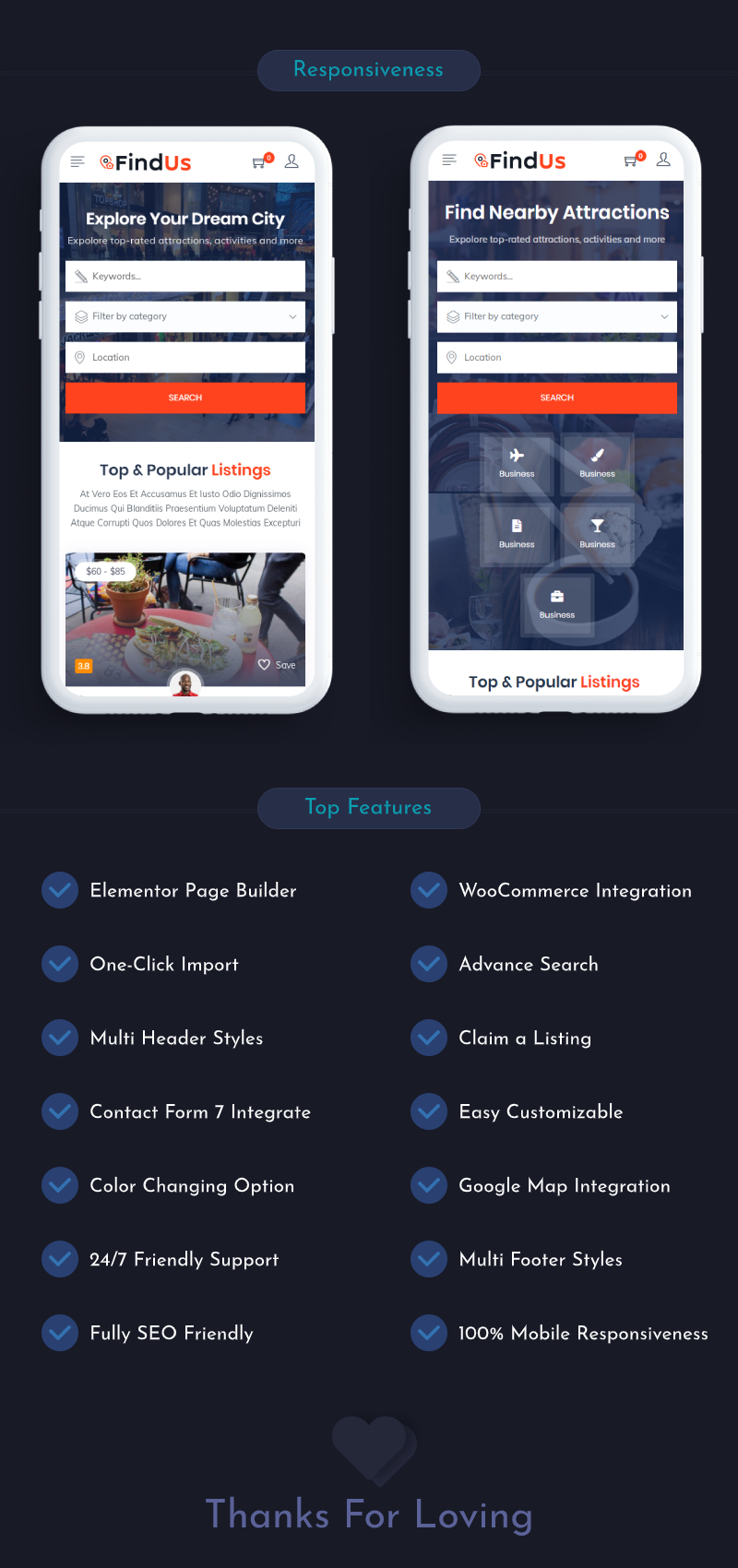 Findus v1.1.44 – 目录列表 WordPress 主题插图(3)