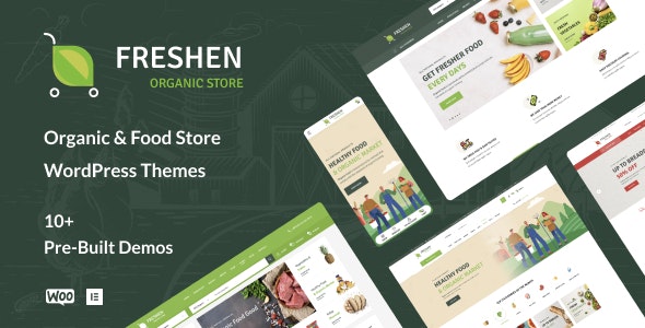 Freshen v1.0.11 – 有机食品商店 WordPress 主题插图