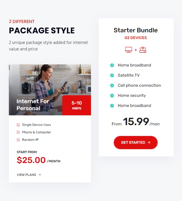 Netfix v1.0.4 – 宽带和互联网服务 WordPress 主题插图(4)