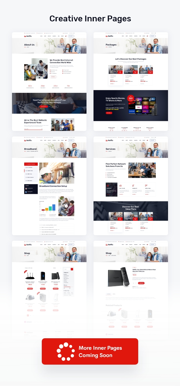 Netfix v1.0.4 – 宽带和互联网服务 WordPress 主题插图(6)