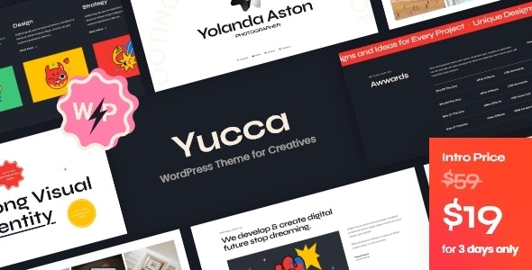 Yucca v1.14 – WordPress 创意主题插图