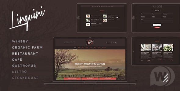 Linguini v4.0.6 – WordPress 餐厅模板插图