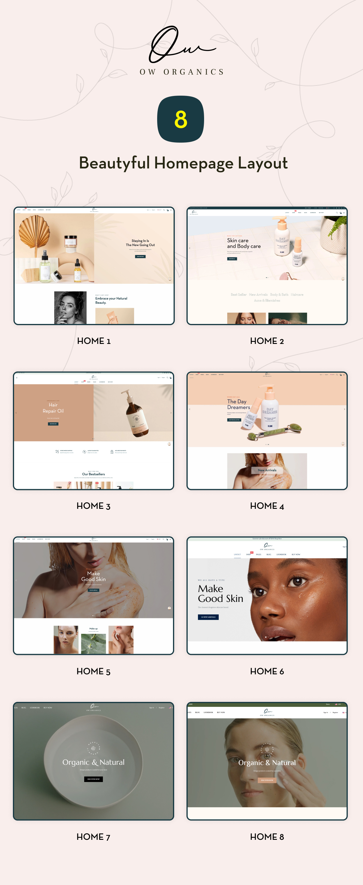 Oworganic v1.0.1 – 多用途 WooCommerce WordPress 主题插图(1)