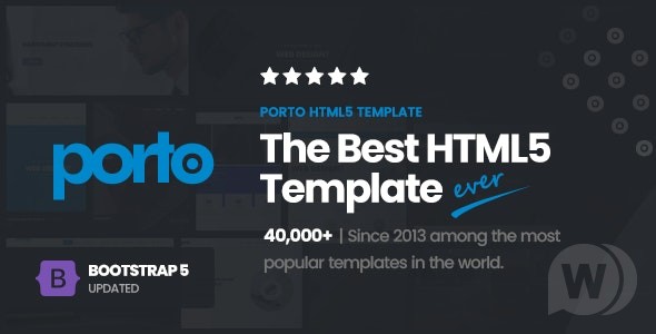 Porto HTML v9.9.1 – 响应式 HTML5 模板插图