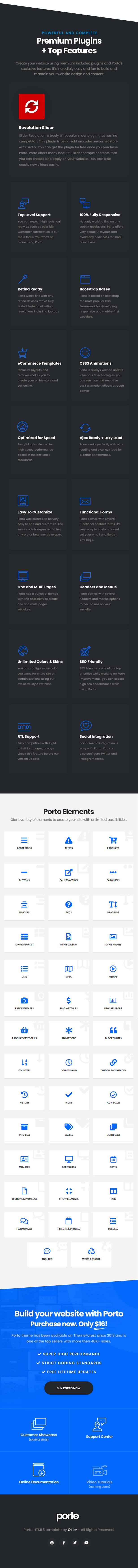 Porto HTML v9.9.1 – 响应式 HTML5 模板插图(4)