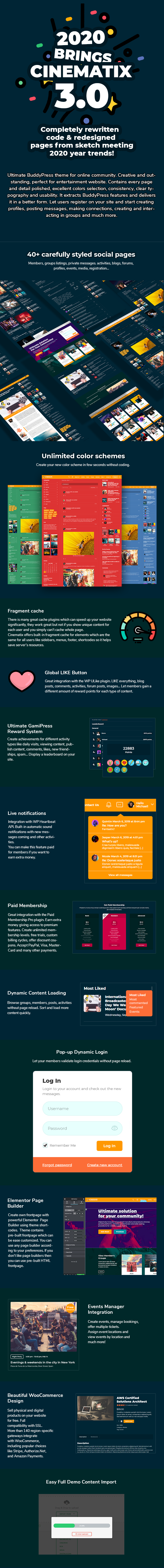 Cinematix v3.2 – BuddyPress 社区主题插图(1)