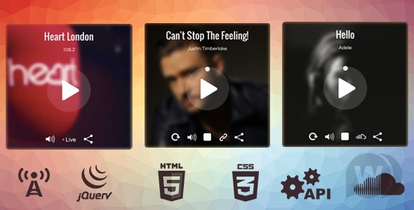 Single jQuery Audio Player (Music and Radio) v1.2 – HTML5播放器插件插图