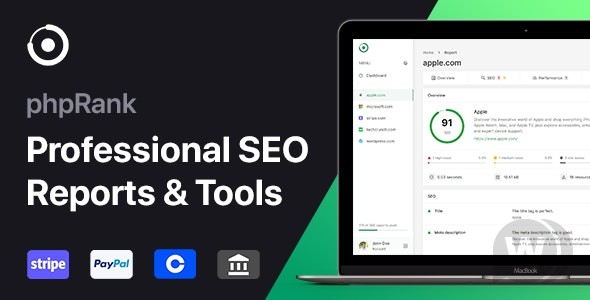 phpRank v15.0.0 – SEO 报告和工具源码 (SaaS)插图
