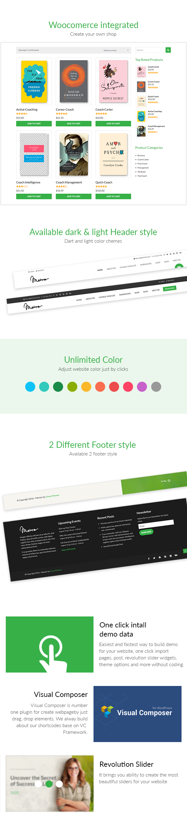 Mentor v2.3.2 – WordPress个人发展培训师的 主题插图(2)