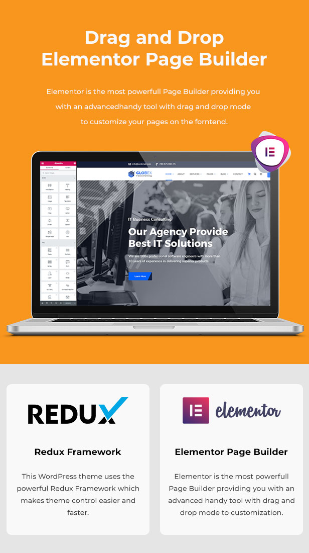 Globex v1.7 –  IT 解决方案和服务 WordPress 主题插图(1)