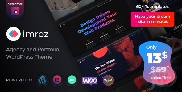 Imroz v1.5.0 – 代理和投资组合主题插图