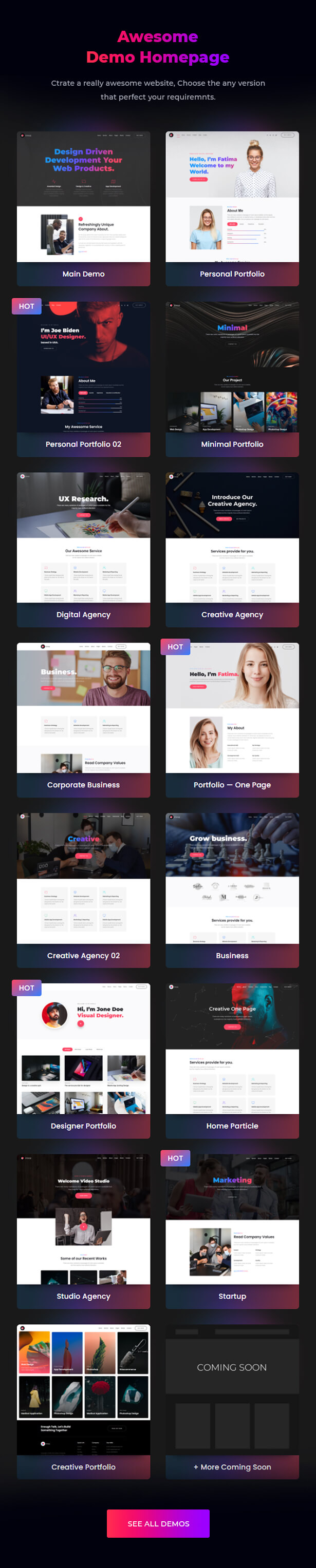 Imroz v1.5.0 – 代理和投资组合主题插图(2)
