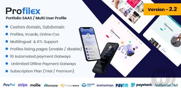 Profilex v3.0 – Portfolio Builder SAAS / 多用户配置文件（多租户）插图