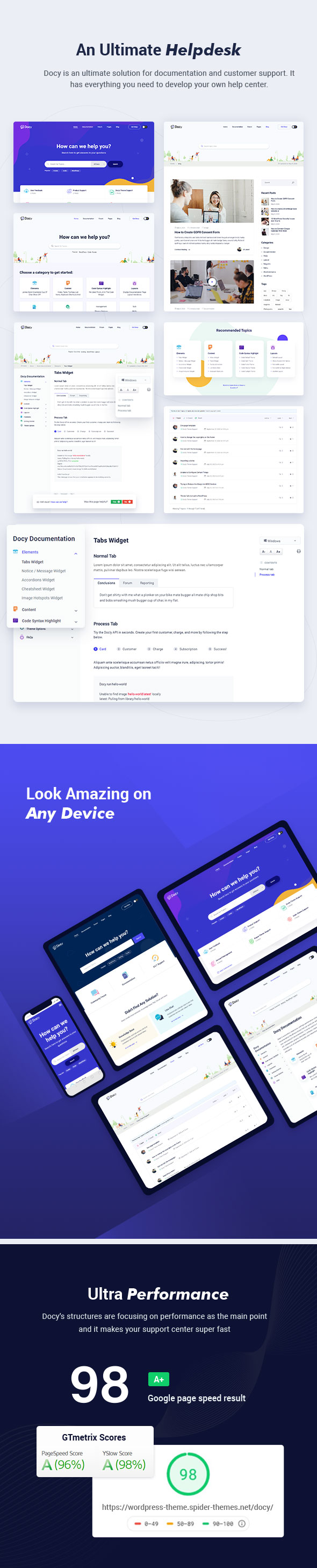 Docy v3.5.1（已汉化） – WordPress文档和知识库帮助论坛主题插图(1)
