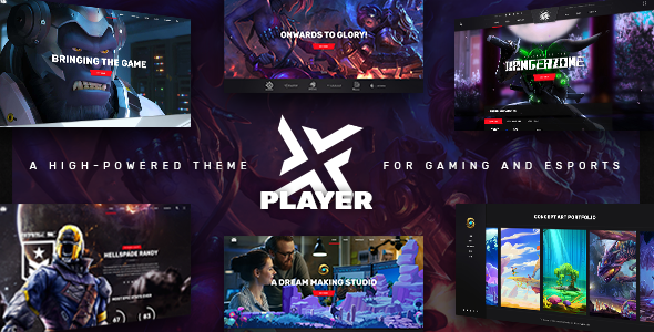 PlayerX v2.2 – 游戏和电子竞技的高性能主题插图
