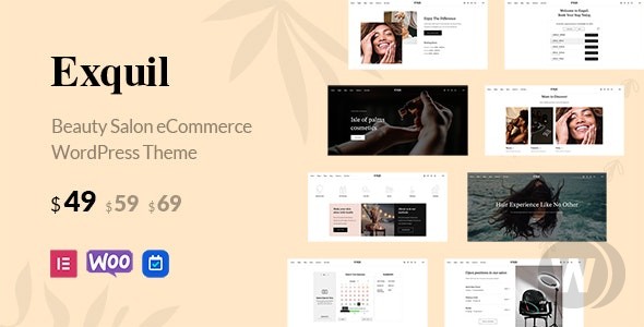 Exquil v1.4.1 – 美容院电商主题插图