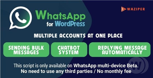 Waziper v1.0.1 – 适用于 WordPress 的 Whatsapp 营销工具插图