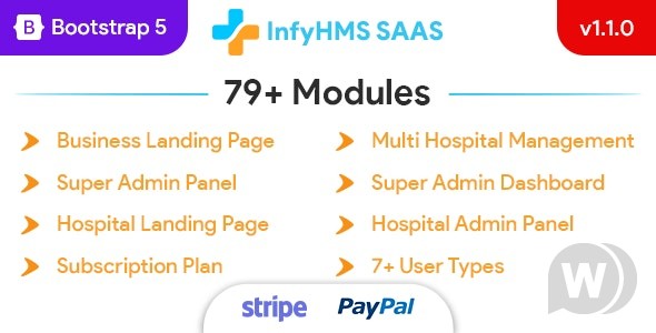 InfyHMS-Saas v5.8.0(已汉化) – Laravel 多医院管理系统