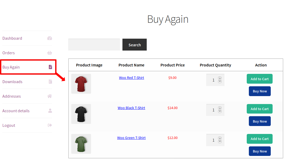 Woocommerce Buy Again v5.3.0 – Woocommerce 再次购买插件