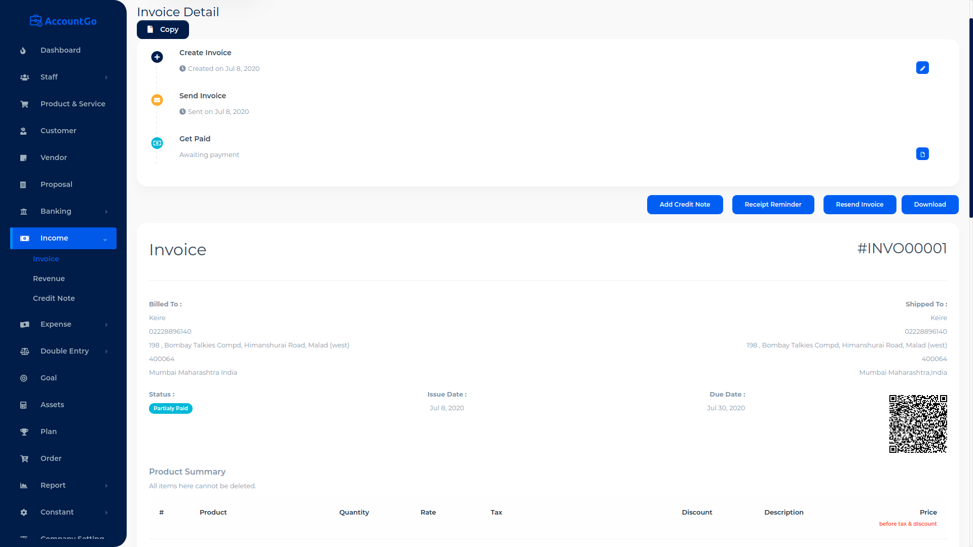 AccountGo SaaS v7.2破解版 – 会计和计费源码插图(8)