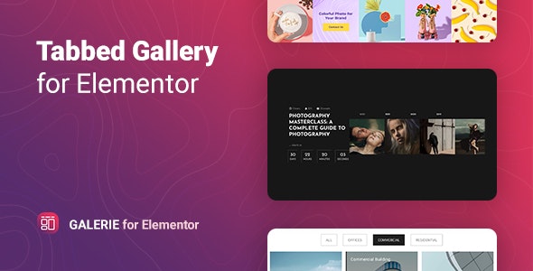 Galerie v1.0 – Elementor 的选项卡式画廊插图