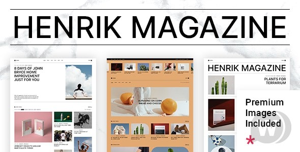 Henrik v1.0.1 – WordPress创意新闻模板插图