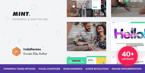 Mint v2.1.1 – 创意多用途 WordPress 主题插图