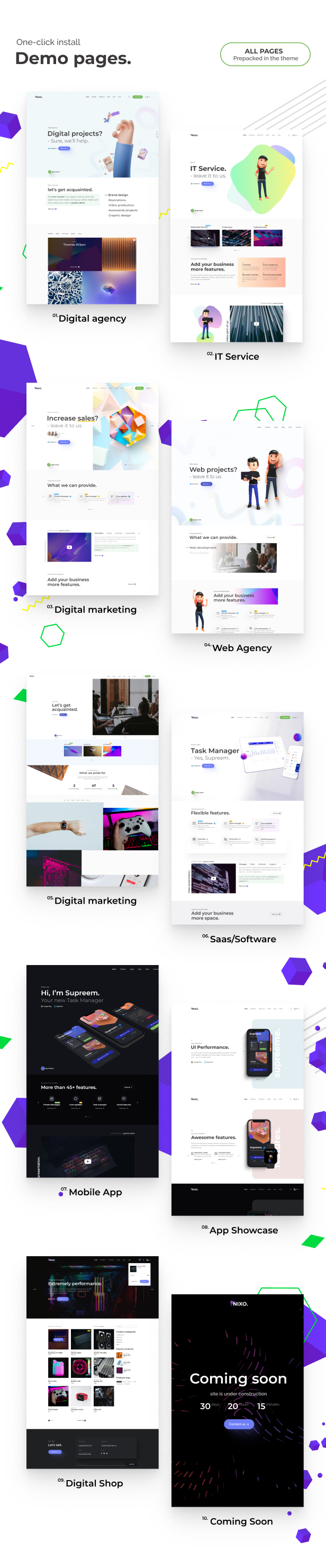 Wixo v1.0.0 – 技术和 IT 解决方案 WordPress 主题插图(2)