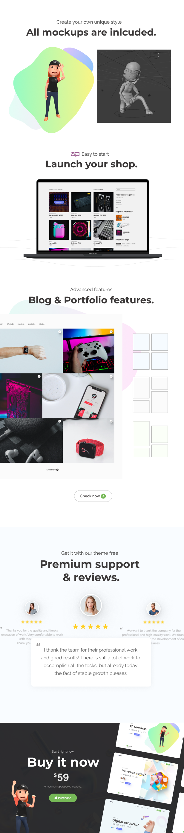 Wixo v1.0.0 – 技术和 IT 解决方案 WordPress 主题插图(3)