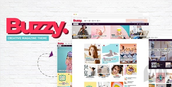 Buzzy v1.6 – WordPress 新闻网站的创意主题插图