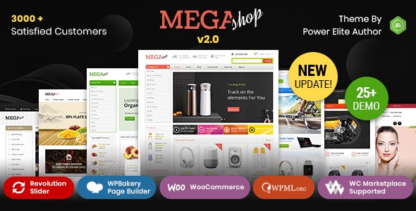 Mega Shop v2.0 – wordpress 电子商务主题插图