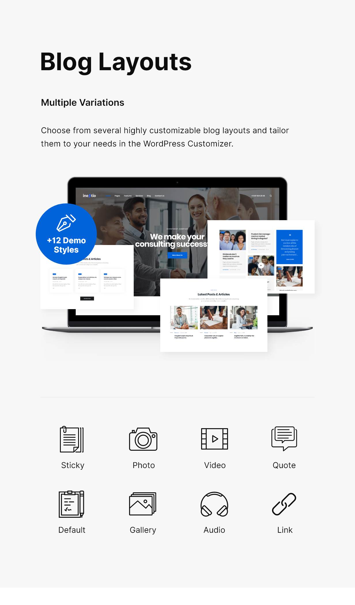 Inestio v2.0.0 – 商业和创意 WordPress 主题插图(4)