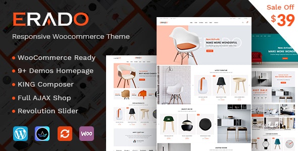 Erado v1.6 – 电子商务 WordPress 主题插图