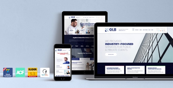 Glb v1.1.6 – 响应式多用途 WordPress 主题插图
