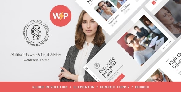 Justitia v1.0.7 – Multiskin Lawyer & Legal Adviser WordPress 主题插图