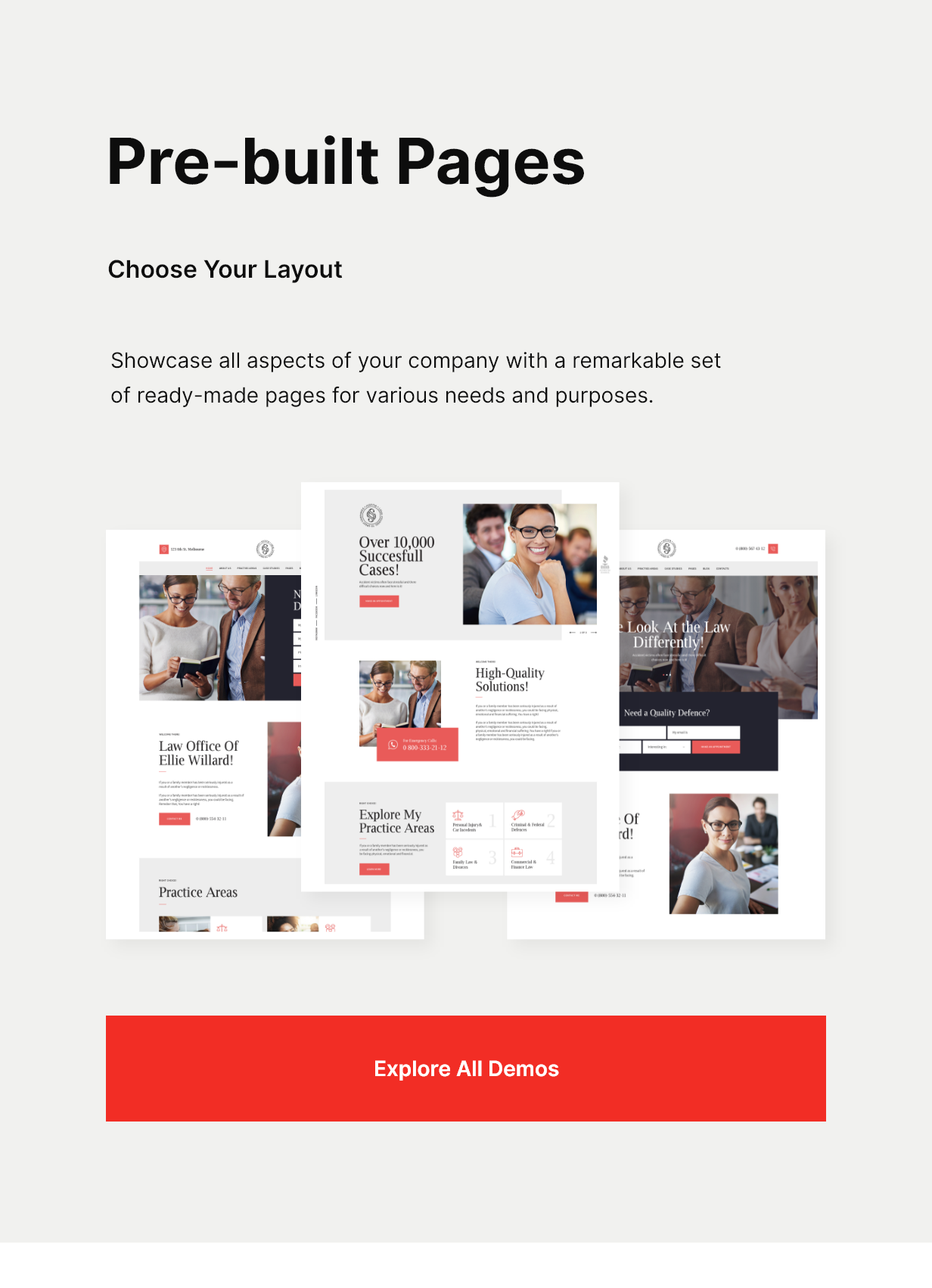 Justitia v1.0.7 – Multiskin Lawyer & Legal Adviser WordPress 主题插图(3)