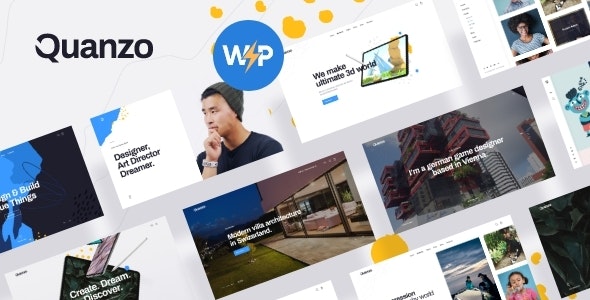 Quanzo v1.0.9 – 个人作品集 WordPress 主题插图