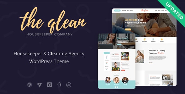 The Qlean v2.2 – 清洁公司 WordPress 主题插图