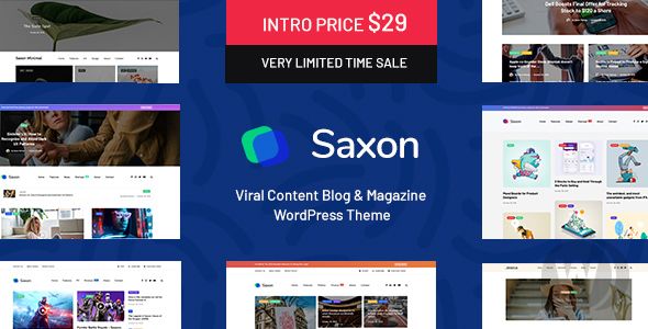 Saxon v1.9.2 – WordPress 新闻模板插图