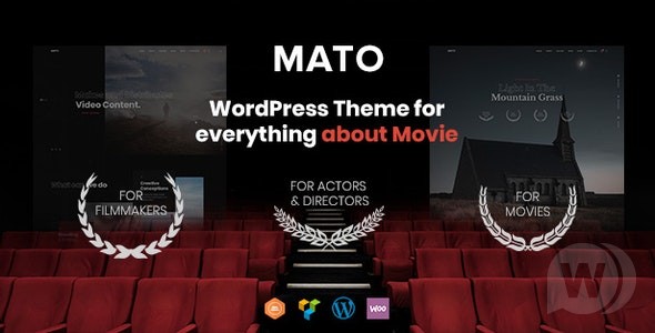 Mato v1.2.4 – 电影制片厂和电影制作人 WordPress 主题插图